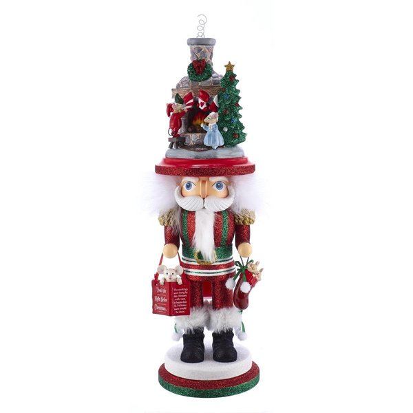 Hollywood Nutcrackers Hollywood Nutcrackers HA0467 17.5 in. Stockings on Fireplace Nutcracker HA0467